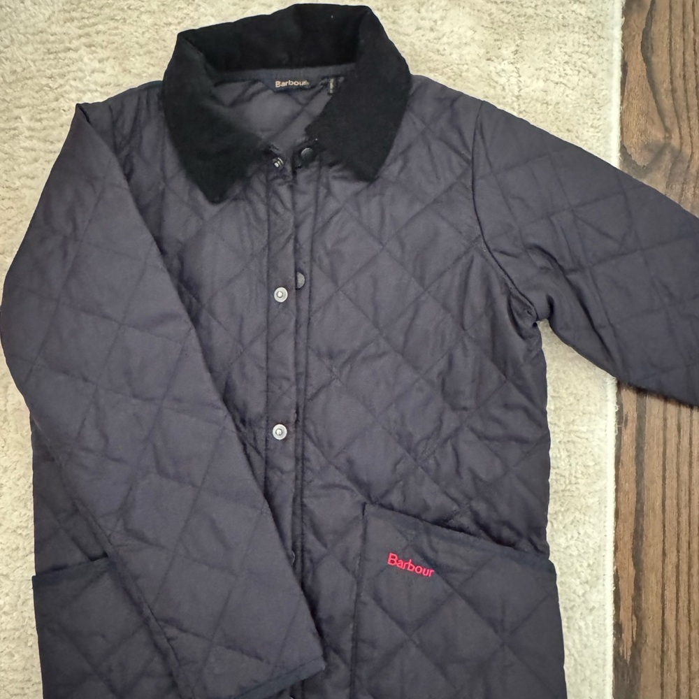 Barbour Black Lightweight Quilted Shirt Jacket